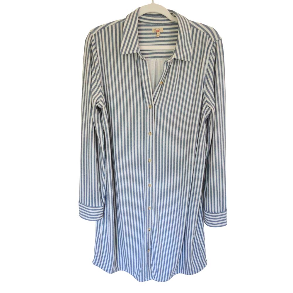 Faherty Legend Sweater Striped Dress Size Large